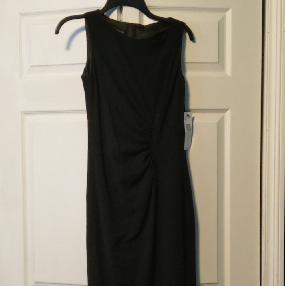 Anne Klein black midi dress